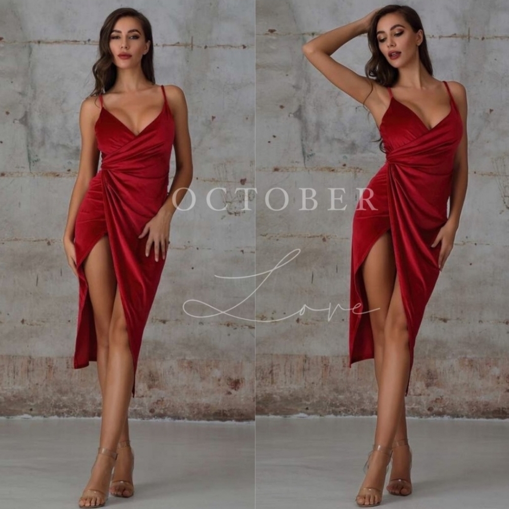 Red Velvet Dress